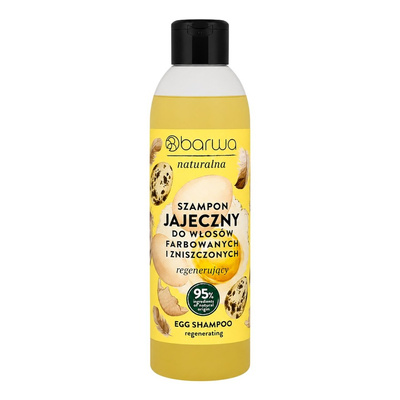 Barwa Natural Regenerating Egg Shampoo for Damaged Hair 300ml