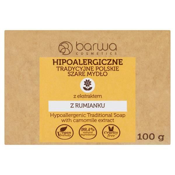 Barwa Hypoallergenic Traditional Polish Gray Soap with Chamomile Extract 100g