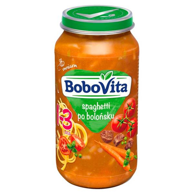 BoboVita Spaghetti Bolognese Dish 1-3 Years without Preservatives 250g