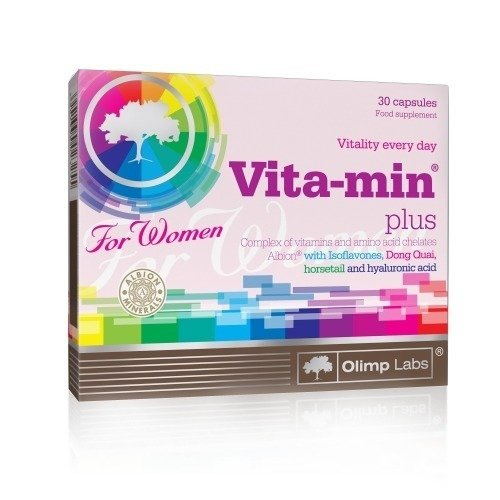 Olimp Vita-Min Plus for Women Vitamin and Mineral Complex for Vitality Skin and Hair 30 Capsules