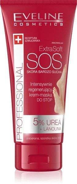 Eveline Extra Soft SOS Intensively Regenerating Feet Cream Mask with Urea 100ml