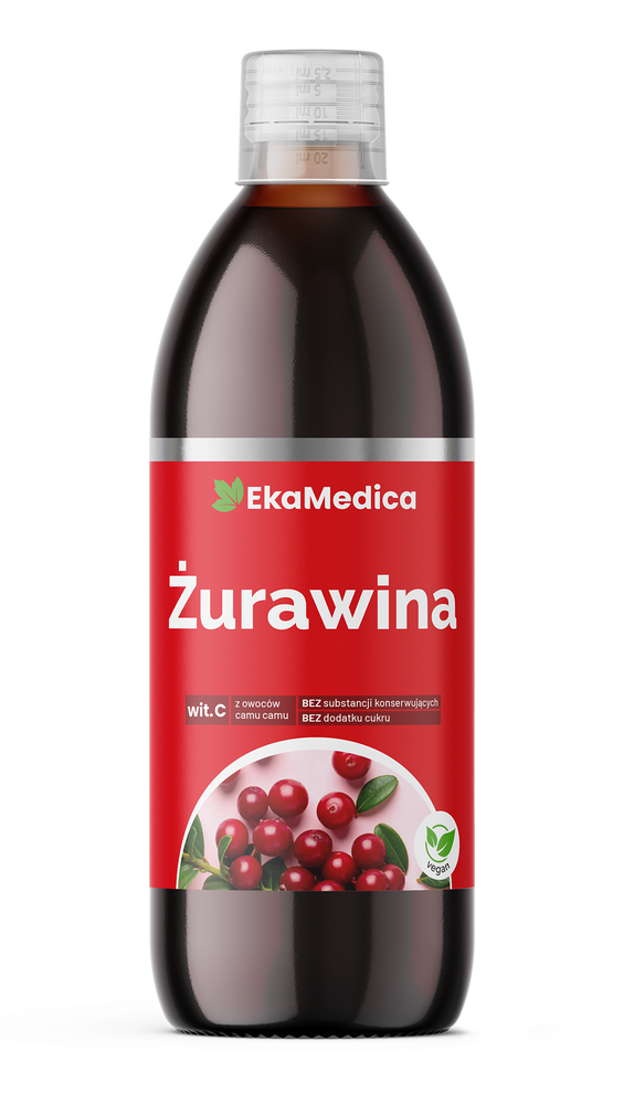 EkaMedica 100% Natural Cranberry Juice 500ml