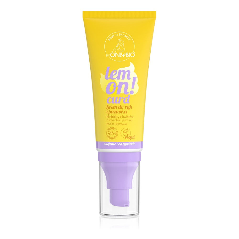 OnlyBio Body in Balance Limited Edition Hand & Nail Cream Lemon curd 50ml