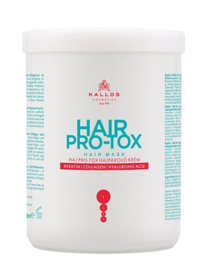 Kallos Pro-Tox Mask for Hair with Keratin Collagen and Hyaluronic Acid 1000 ml