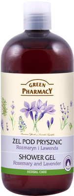 Green Pharmacy Natural Shower Gel with Rosemary and Lavender 500ml