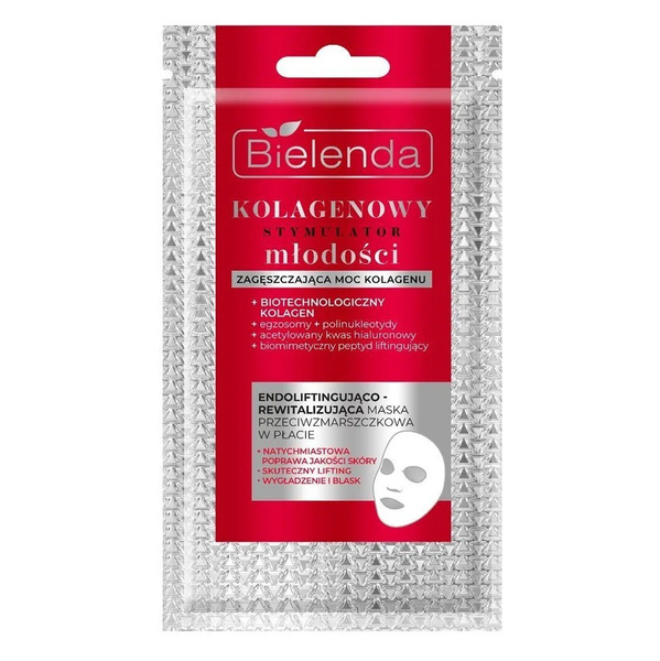 Bielenda Collagen Youth Stimulator Endolifting Anti-wrinkle Sheet Mask 1 Piece