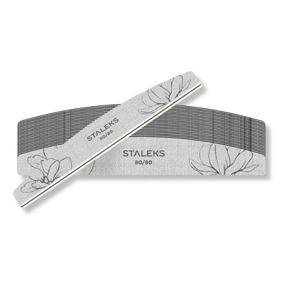 Staleks Smart 40 Crescent Mineral Nail Files 80/80 Grit 25 pcs