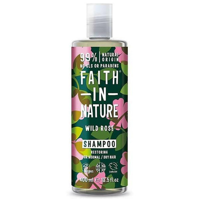Faith In Nature Shampoo with Wild Rose Extract for Normal and Dry Hair 400ml