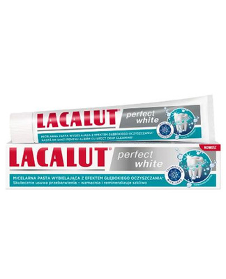 Lacalut Perfect White Whitening Toothpaste Removes Discolorations 75ml