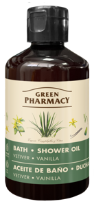 Green Pharmacy Moisturizing and Relaxing Bath and Shower Oil Vetiver and Vanilla 250ml