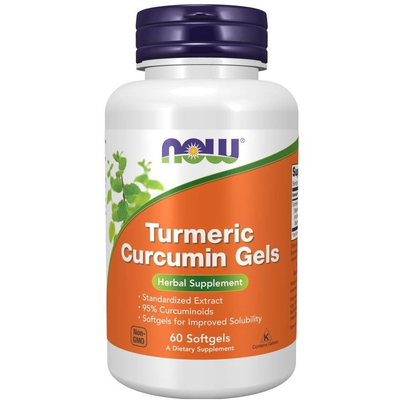 NOW Foods Turmeric Curcumin Standardized Extract 60 Softgels