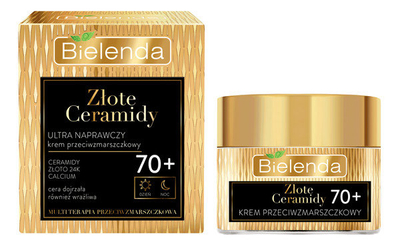 Bielenda Golden Ceramids Ultra Repairing Anti Wrinkle Day and Night Cream 70+ 50ml
