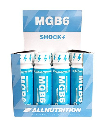 Allnutrition MGB6 Shock Magnesium with Vitamin B6 Liquid Shot For Fatigue and Muscle Function 12 x 80ml