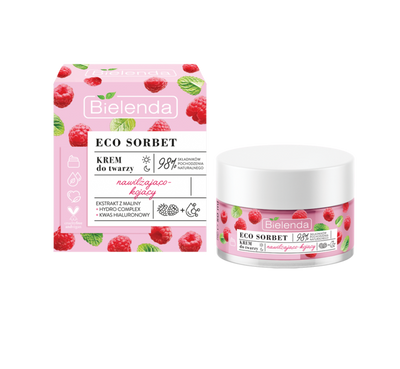 Bielenda Eco Sorbet Raspberry Moisturizing and Soothing Face Cream 50ml