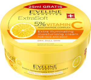 Eveline Extra Soft 5% Vitamin C Niacinamide Complex for Dry and Dull Skin 200ml