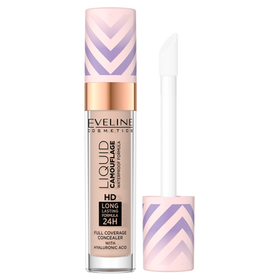 Eveline Liquid Camouflage Waterproof Concealer with Hyaluronic Acid No. 05 Light Sand 7.5ml