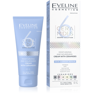 Eveline 6 Ceramides Moisturizing and Nourishing Cream with Ceramides for Normal and Sensitive Skin 50ml