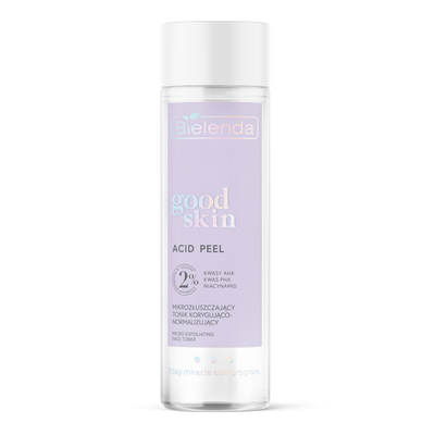 Bielenda Good Skin Acid Peel Micro-Exfoliating Correcting and Normalizing Tonic with AHA PHA Acids 200ml