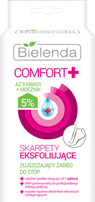 Bielenda Exfoliating Socks Foot Treatment with Urea 1 Pair