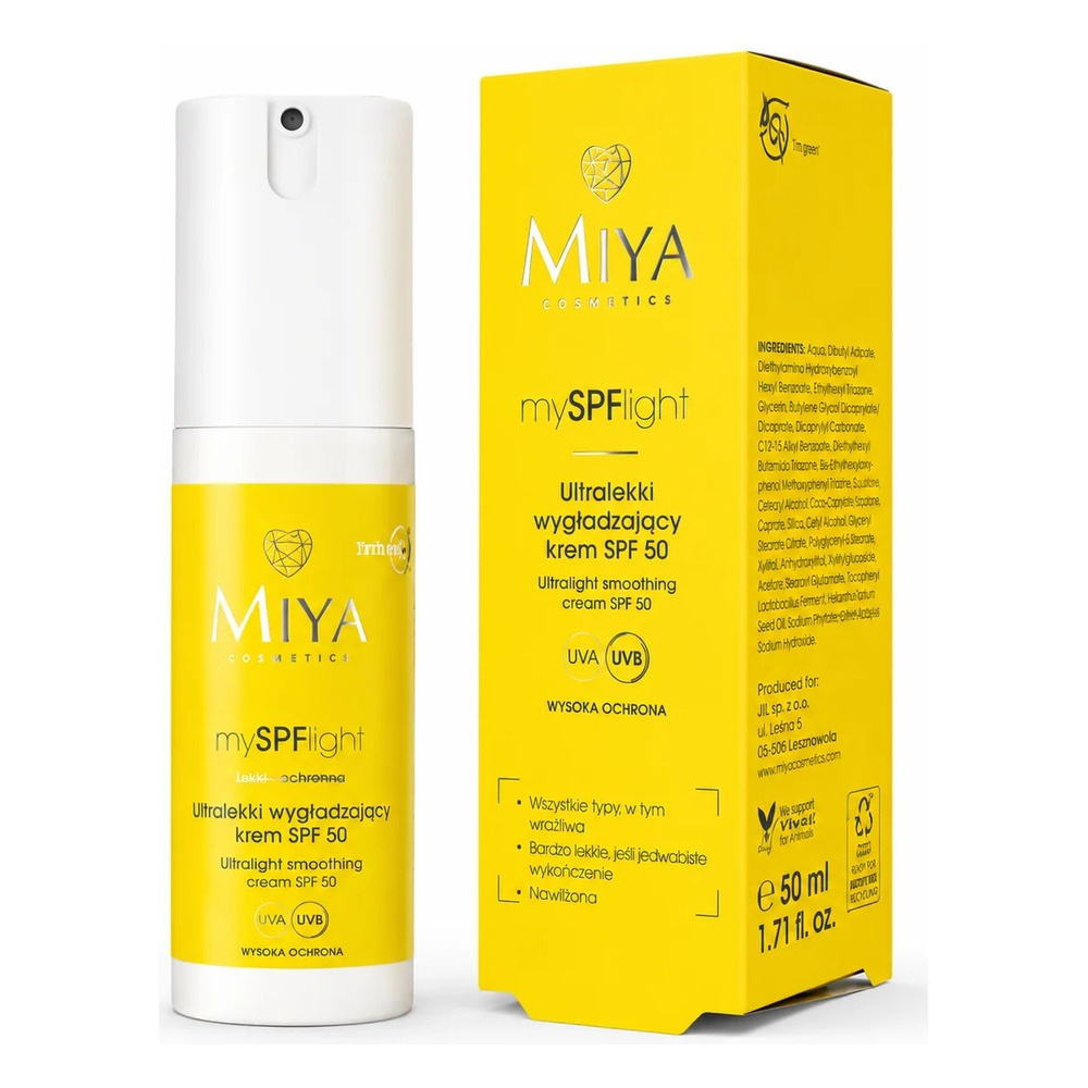 Miya Cosmetics my SPF Light Ultra-Light Smoothing Cream SPF 50 50ml
