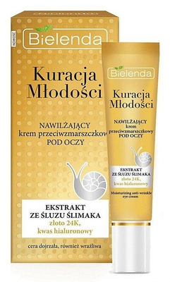 Bielenda Youth Treatment Moisturizing Anti-Wrinkle Eye Cream with Snail Slime 15ml