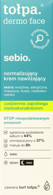 Tołpa Dermo Face Sebio Normalising Hypoallergenic Moisturising Face Day Cream 40ml