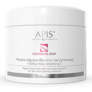 Apis Professional Couperose Stop Algae Mask with Wild Rose and Vitamin C for Capillary and Sensitive Skin 100g