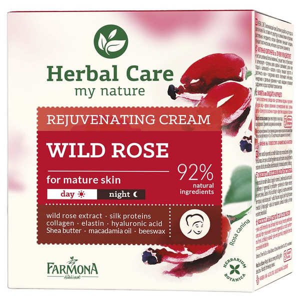 Herbal Care Rejuvenating Day Cream for Mature Skin with Wild Rose 50ml