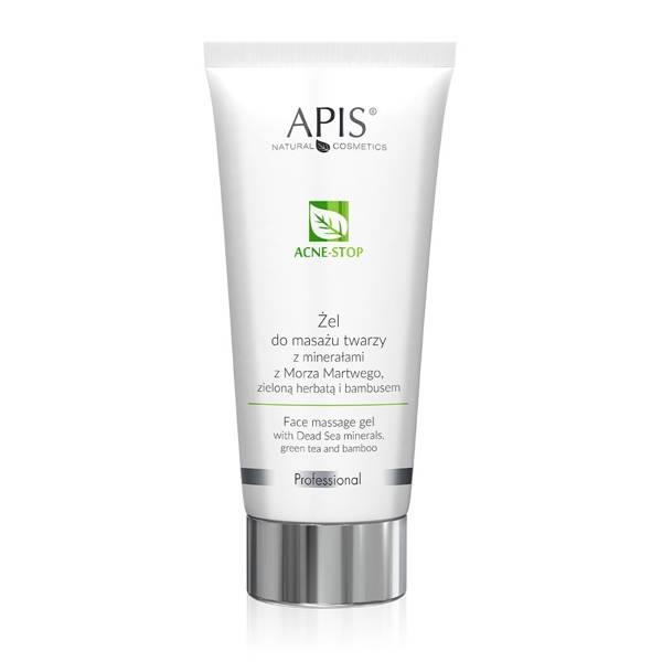 Apis Professional Acne Stop Face Massage Gel with Green Tea and Bamboo for Oily and Combination Skin 200ml