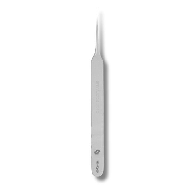 Staleks Pro Expert 40 Type 10 Eyelash Extension Tweezers Straight Tip 125mm
