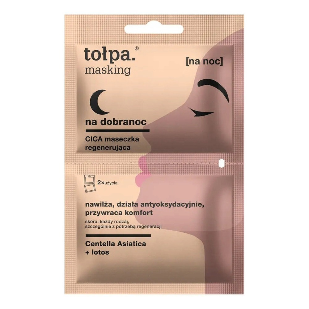 Tolpa Masking Goodnight CICA Regenerating Overnight Hydration Mask 2x5ml