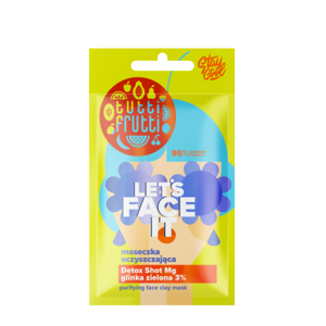 Tutti Frutti Let's Face It Cleansing Mask with Green Clay 3% and Detox Shot Mg 7g