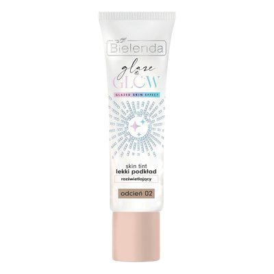 Bielenda GLAZE & GLOW, skin tint light illuminating foundation, shade 02, 30g