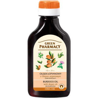 Green Pharmacy Regenerating Burdock Oil with Argan Oil 100ml