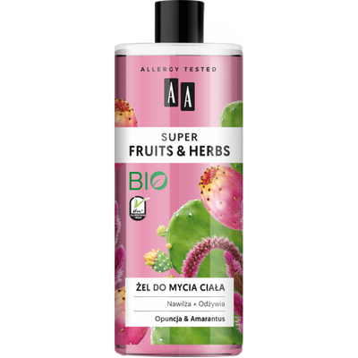 AA Super Fruits & Herbs Moisturizing Body Gel Opuntia and Amaranth 500ml