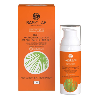 Basiclab Protecticus Light Protective Emulsion SPF 50+ Prevention and Antioxidation 50ml