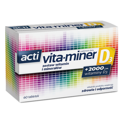 Acti Vita-miner D3 tabletki 60tabl.