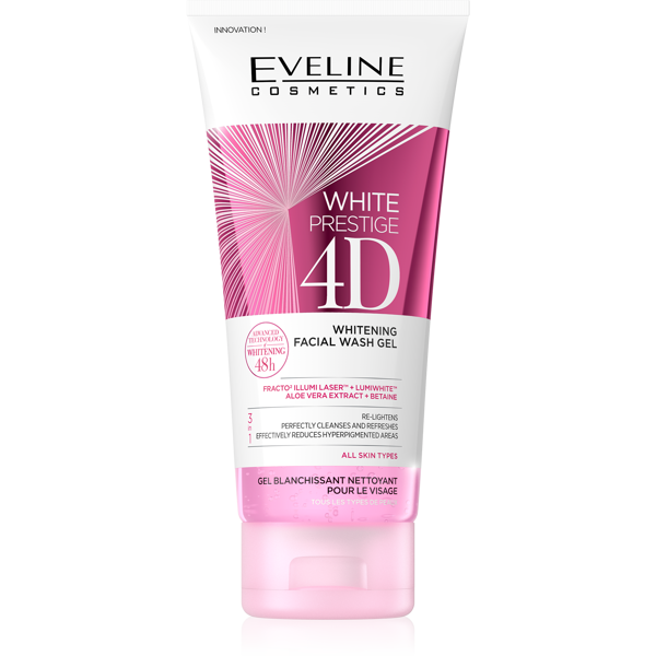 Eveline White Prestige 4D Whitening and Brightening Facial Wash Gel 200ml