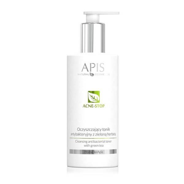 Apis Home TerApis Acne Stop Cleansing Antibacterial Tonic with Green Tea for Oily and Combination Skin 300ml