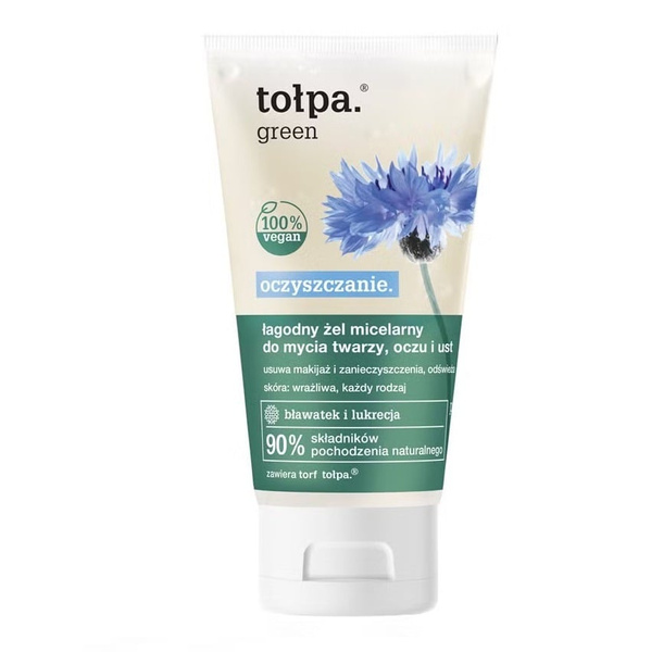 Tolpa Green Gentle Micellar Cleansing Gel For Face Eyes And Lips 150ml