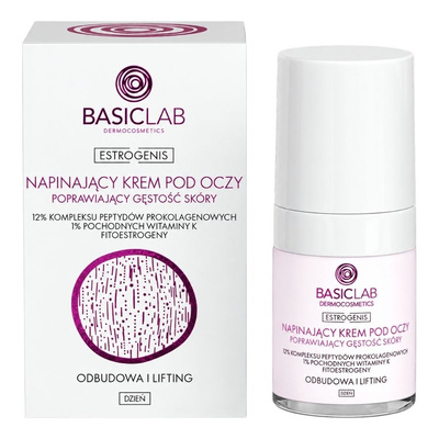 BasicLab Dermocosmetics Estrogenis Firming Day Eye Cream with 12% Peptide Complex 18ml