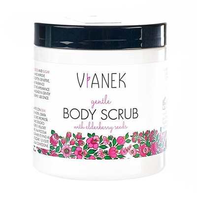 Vianek Soothing and Smoothing Body Scrub with Black Elderberry Seeds 250ml