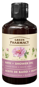 Green Pharmacy Moisturizing Bath & Shower Oil Damask Rose and White Musk 250ml