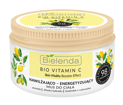 Bielenda Bio Vitamin C Moisturizing and Energizing Body Mousse with Kakadu Plum 250ml