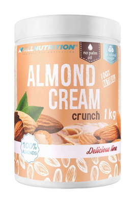 Allnutrition Almond Cream Crunch Natural Almond Butter for Athletes 1000g