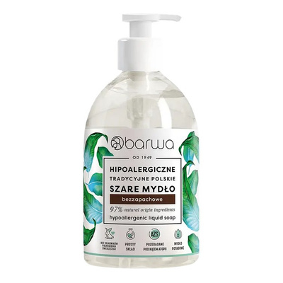 Barwa Hypoallergenic Traditional Polish Gray Soap 500ml