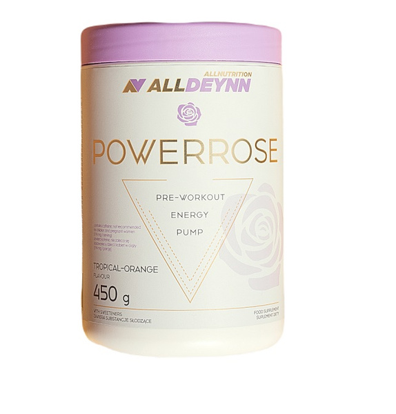 Allnutrition AllDeynn Powerrose Tropical Oragne Formula for Women Strength and Energy 450g Best Before 31.12.25