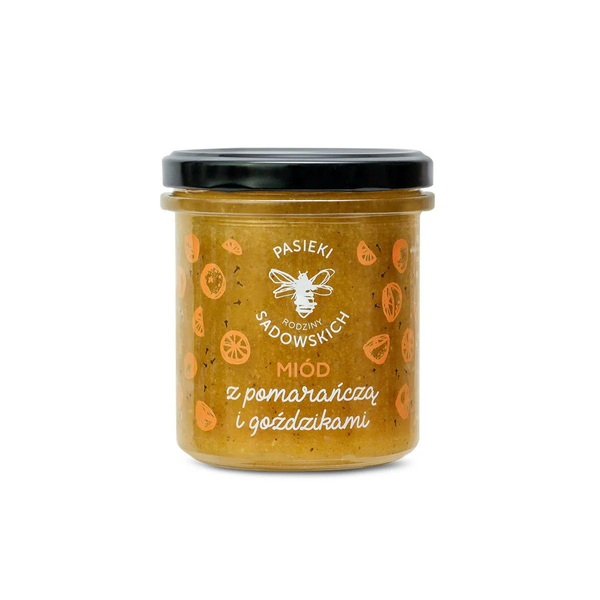 Pasieki Sadowskich Honey with Orange and Cloves 430g