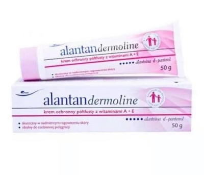 AlantanDermoline Protective Semi-Greasy Cream with Vitamins A and E for Dry Skin 50g