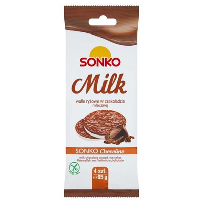 Sonko Rice Wafers in Milk Chocolate 65g